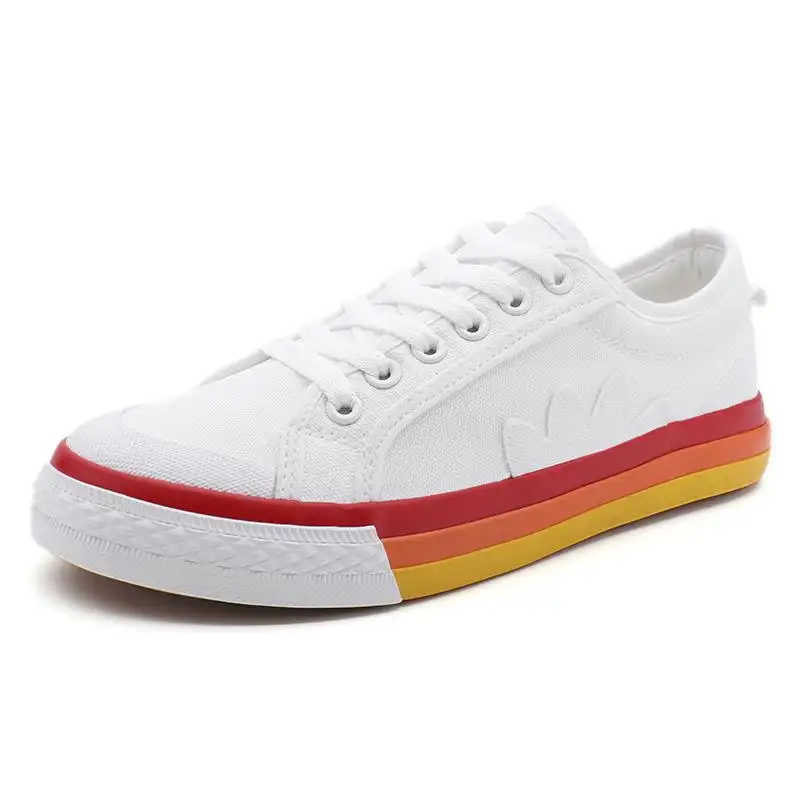 All-match casual four-leaf clover canvas shoes