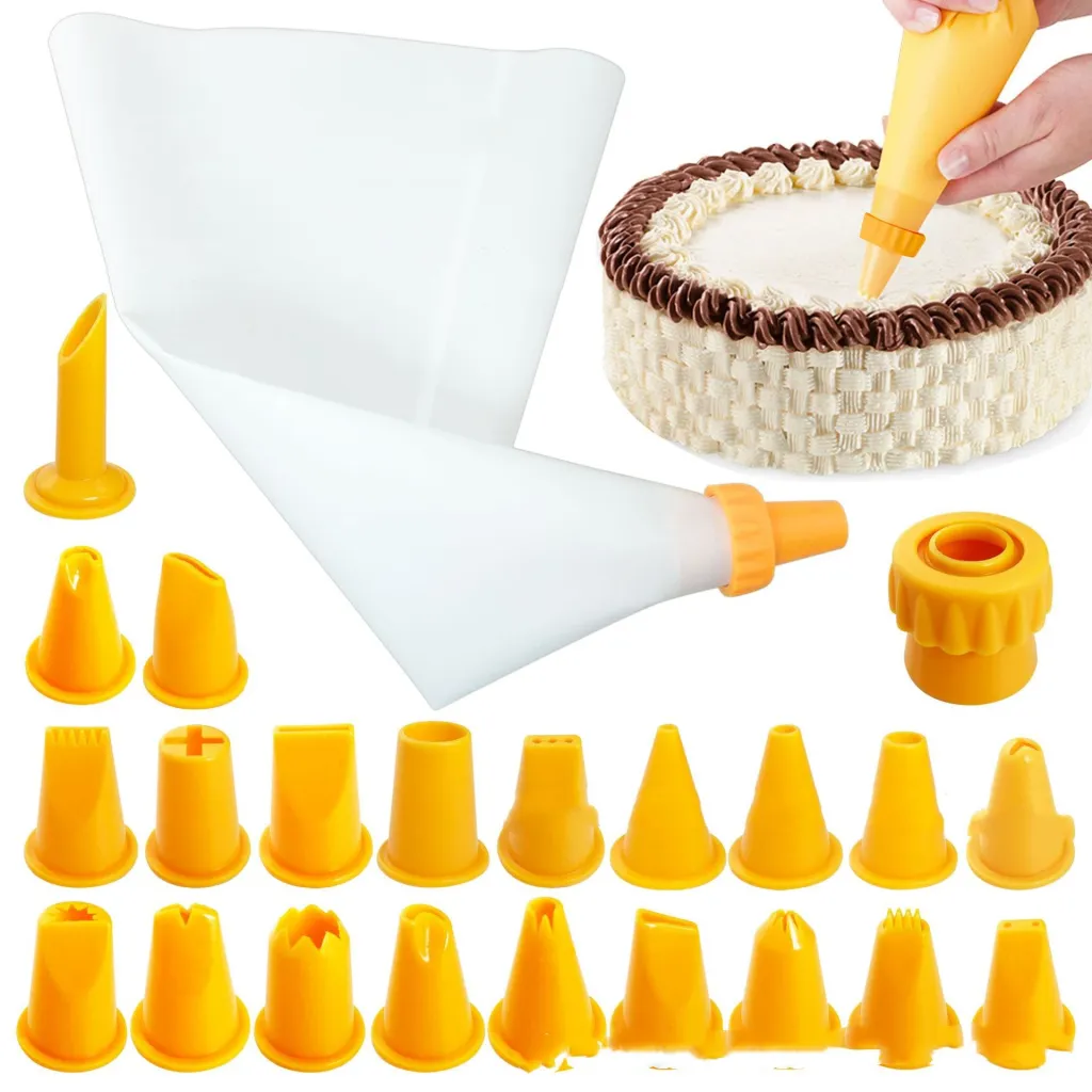 Squeeze nozzle piping bag - White
