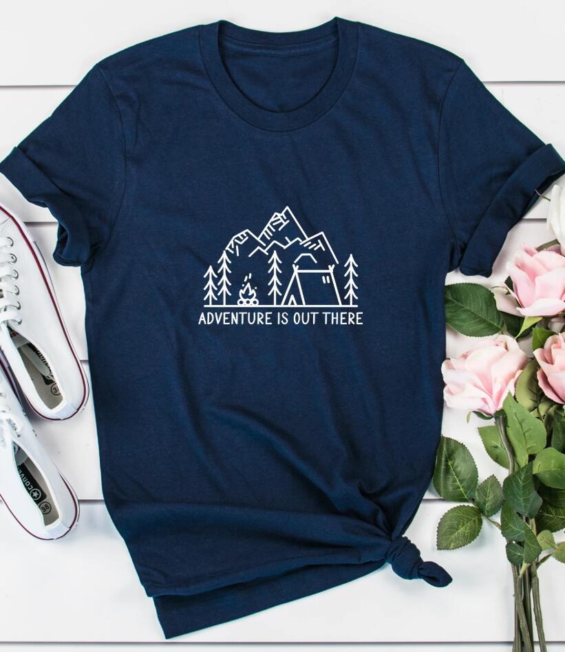 European and American letters street short sleeve