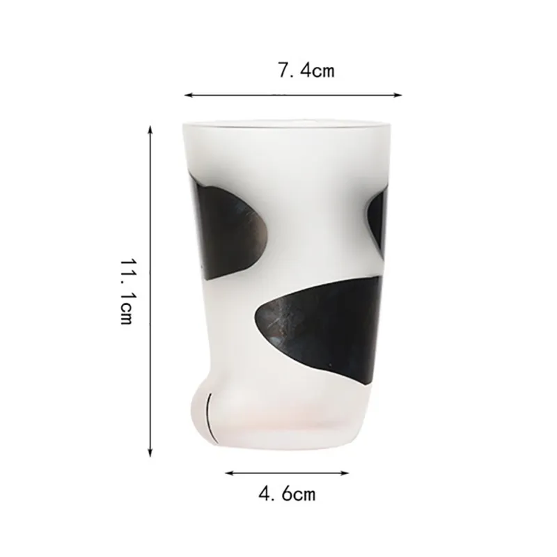 Creative handmade cat's claw coffee milk cup - Black