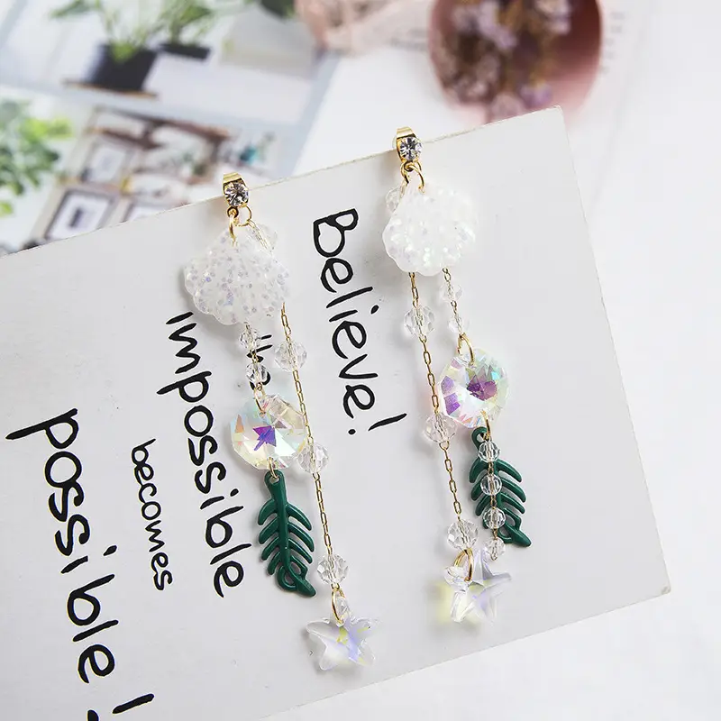 Shell tassel earrings