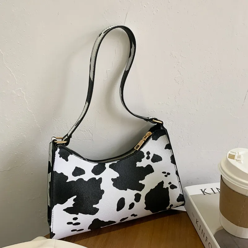 Fashion striped spotted niche handbags leopard print underarm bag - Leopard