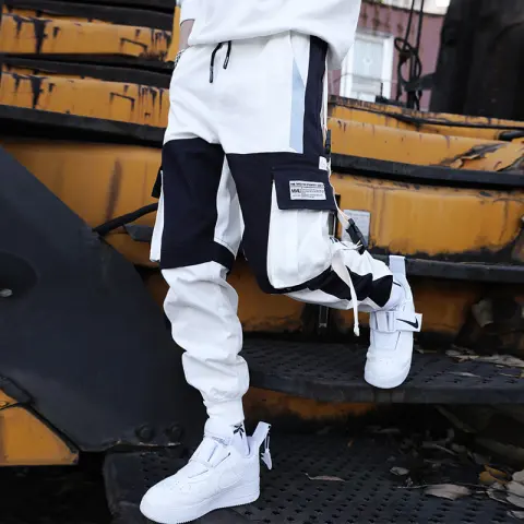 Contrast Colored Slacks for Boys Overalls