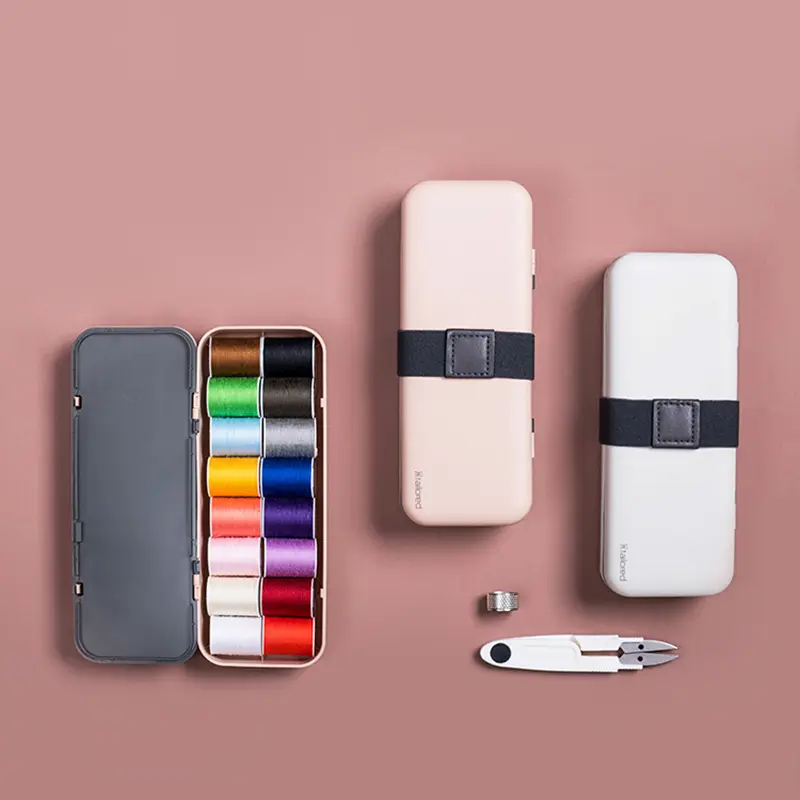 Small portable household sewing box