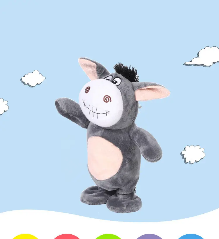 Electronic Robot Donkey Remote Control Kids Plush