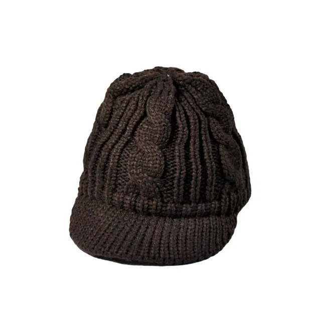 Woolen cap, knitted cap, ear protection cap Coffee - Shop at LoveMi