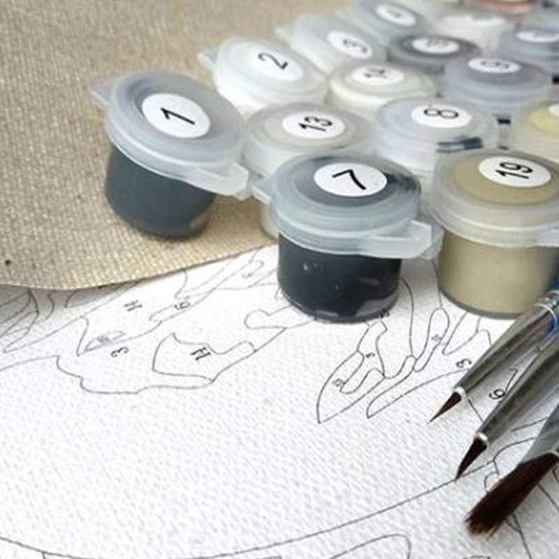 DIY digital oil painting frameless inner frame digital painting decorative painting