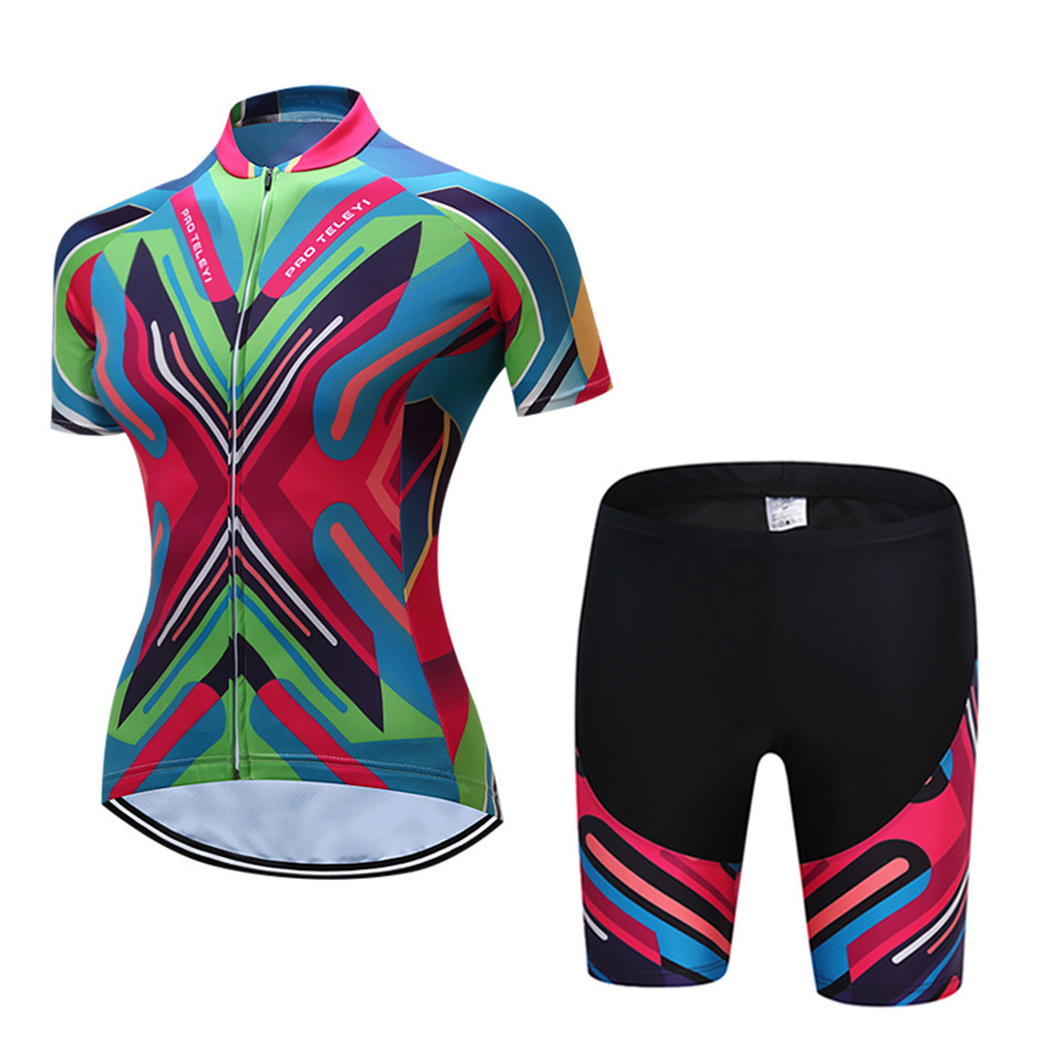 Women's short sleeve cycling jersey - Image 2