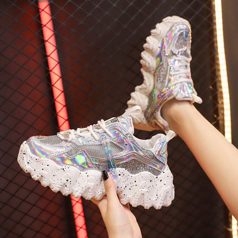 Fall new Korean style net red snowflake platform casual shoes