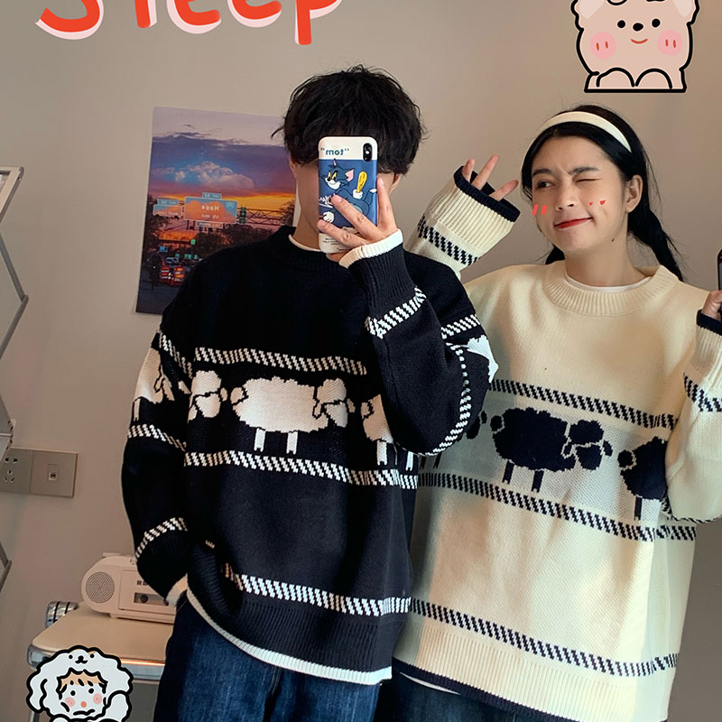 Lamb crew neck pullover