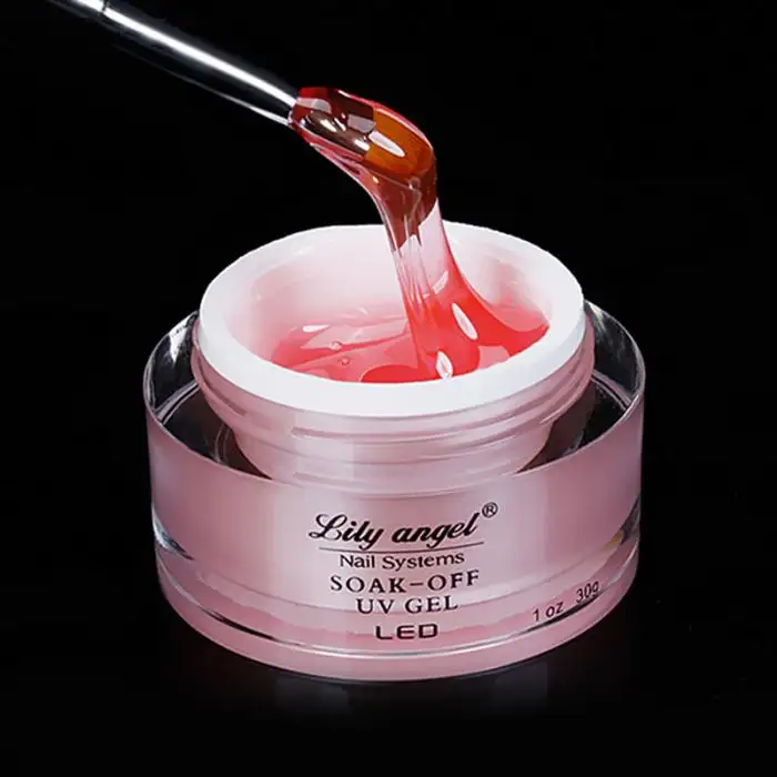 Transparent color extension gel quick and long
