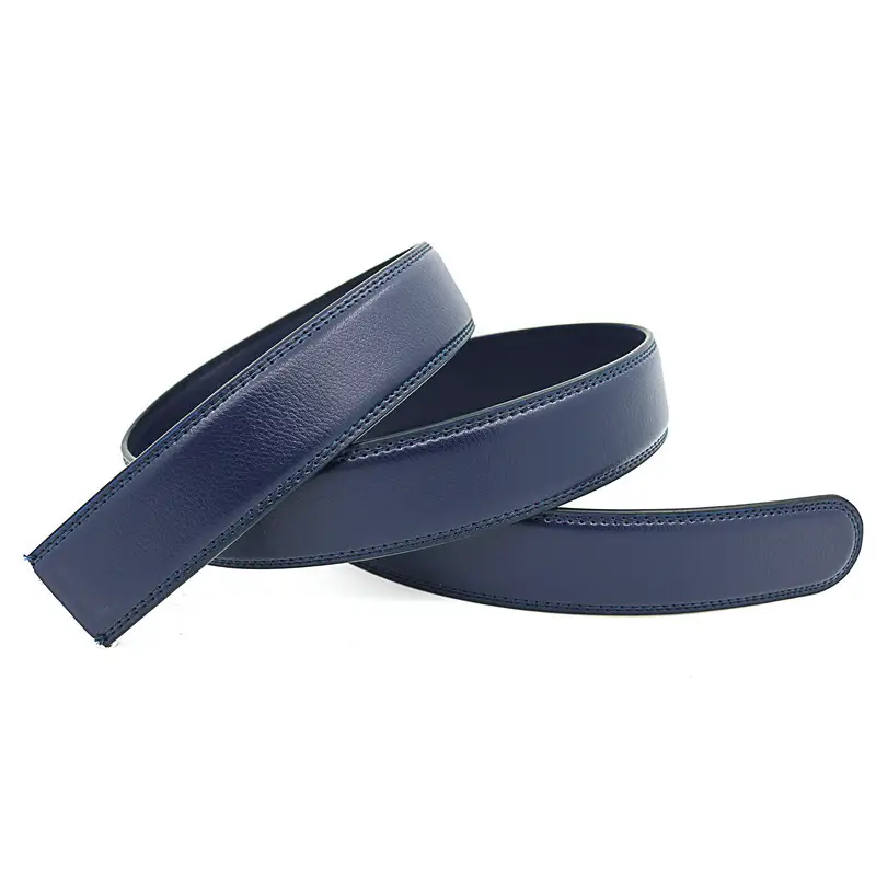 Men's automatic belt body without buckle leather belt strip