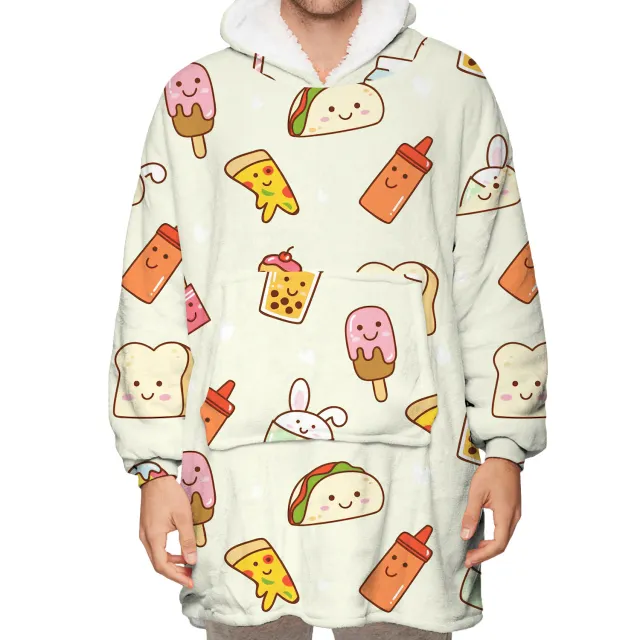 Mink fleece can wear blanket sweater Bwqg047 - Shop at LoveMi