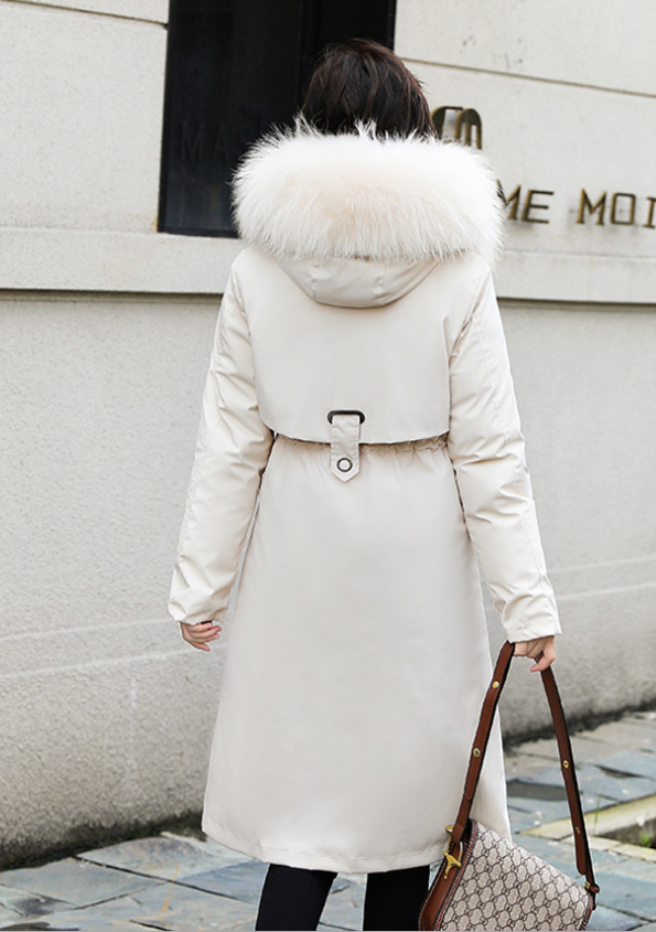 Lady's fur coat Rice White - Shop at LoveMi