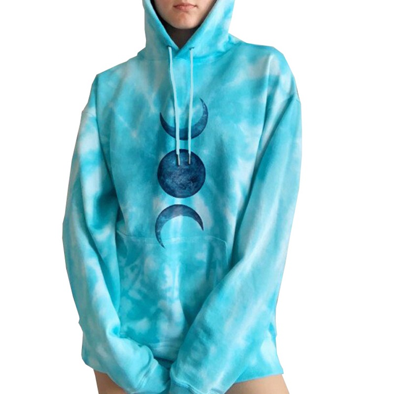 Casual hooded loose long-sleeved hooded sweater