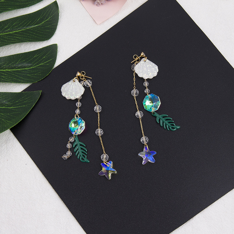 Shell tassel earrings