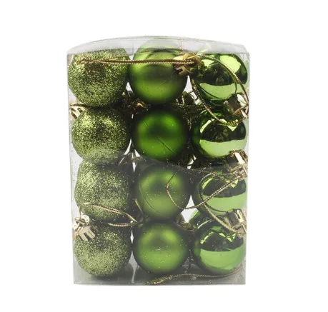Christmas ball, ball, light ball Boxed Ball 6Cm Green - Shop at LoveMi