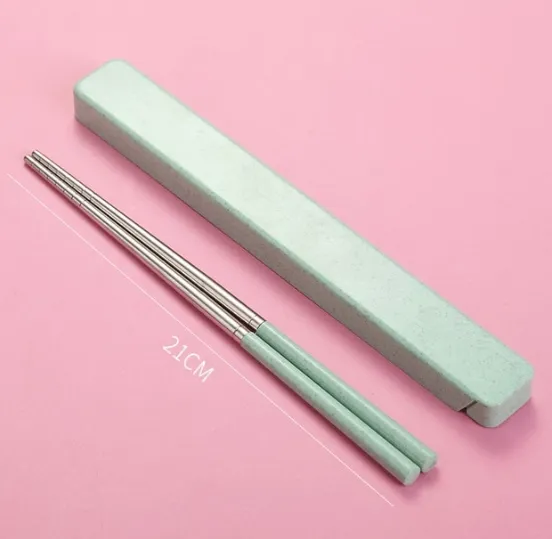Eco Chopsticks easy to carry Green - Shop at LoveMi