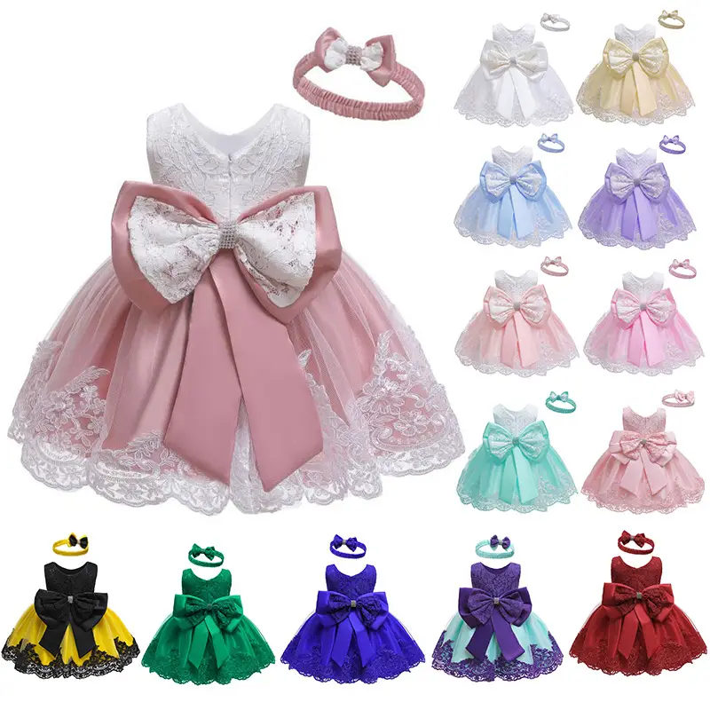 Puff skirt lace dress