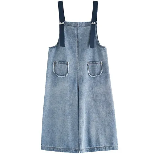 Loose denim overalls Blue - Shop at LoveMi