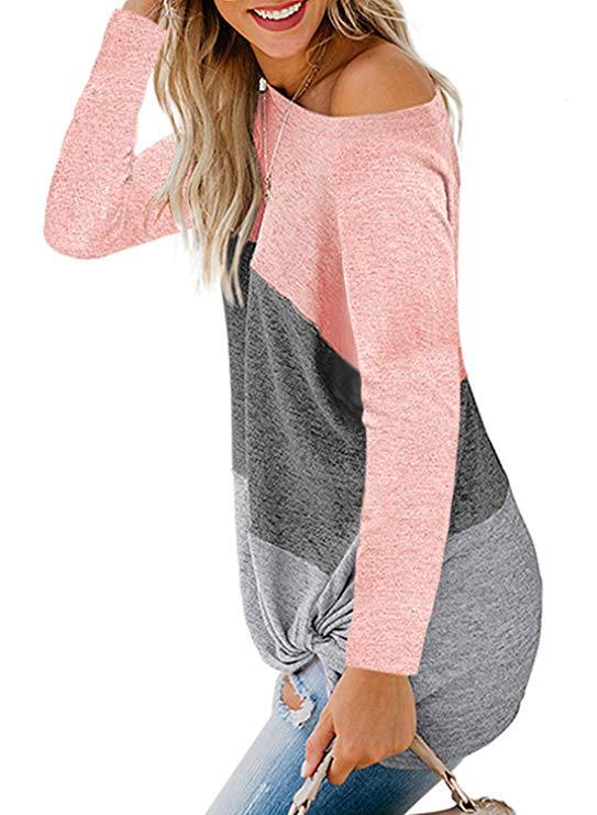 Colorblock kinky top