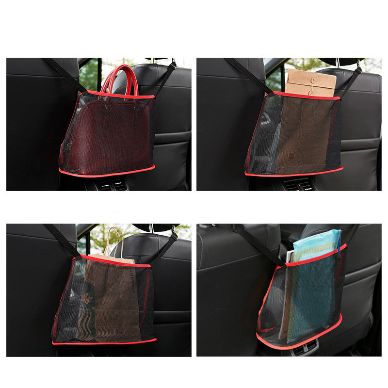 Car Net Pocket Handbag Holder Car Seat Storage — foto 3