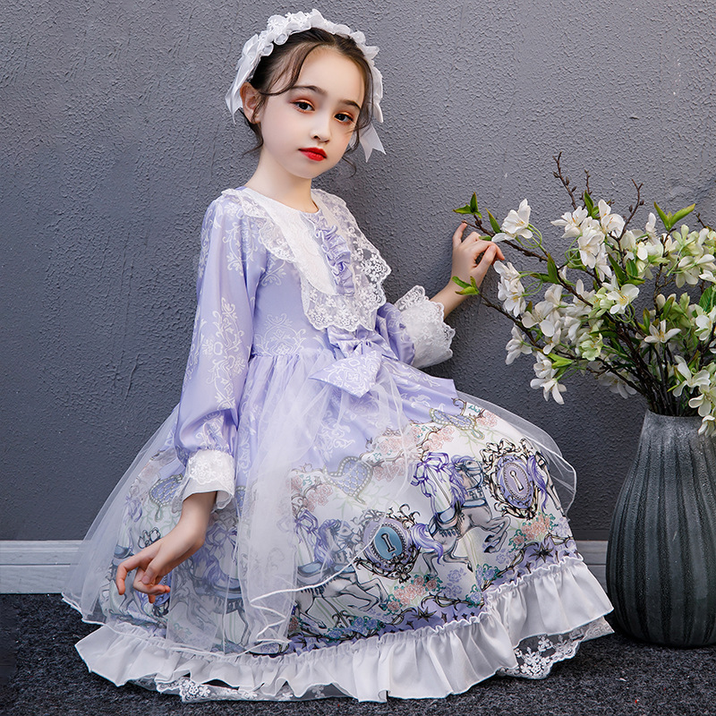 Lolita Girls Long Sleeve Dress