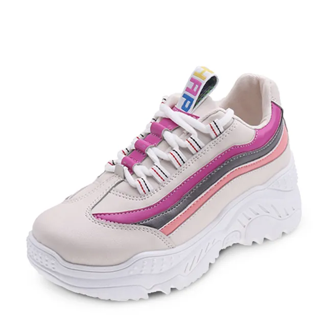 Thick soled student dad shoes Beige - Shop at LoveMi