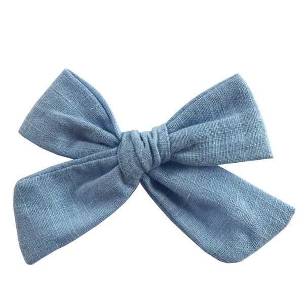 Cotton and linen bow hairpin 333Color - Shop at LoveMi