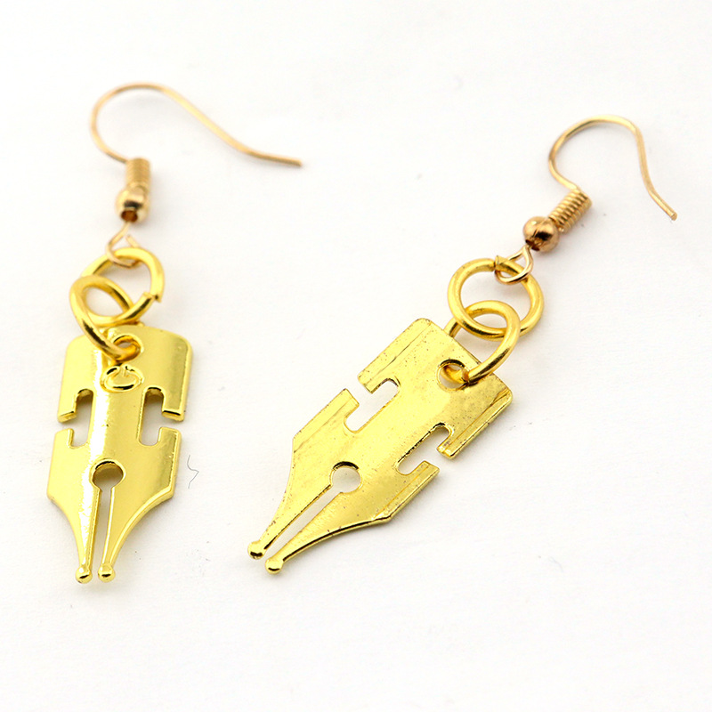Golden earrings earrings cartoon earrings ear clips