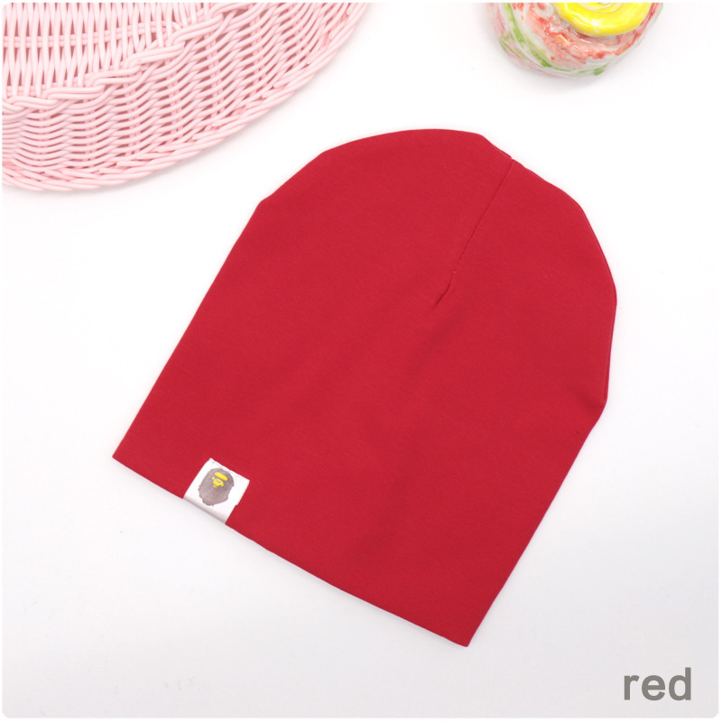 Korean style baby cotton pullover cap Lycra borderless hat