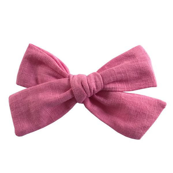 Cotton and linen bow hairpin 155Color - Shop at LoveMi