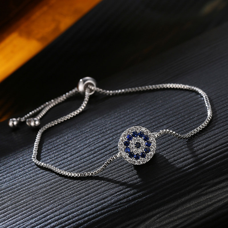 Red crystal simple pull bracelet