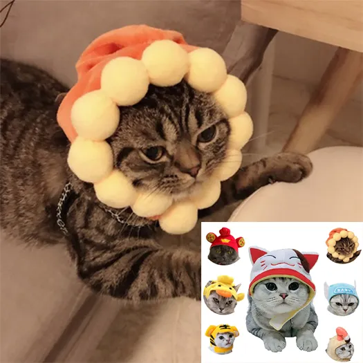 Funny Pet Dog Cat Costume Warm Hat