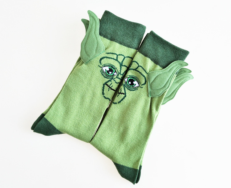 Ear Cartoon Yoda Master Men's Sports Socks