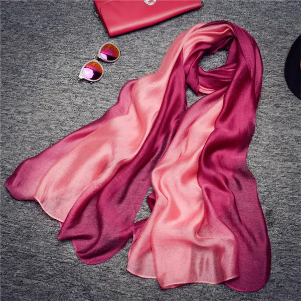 new Silk Scarf Winter Spring Cotton And Linen Pashmina Women Red - Shop at LoveMi