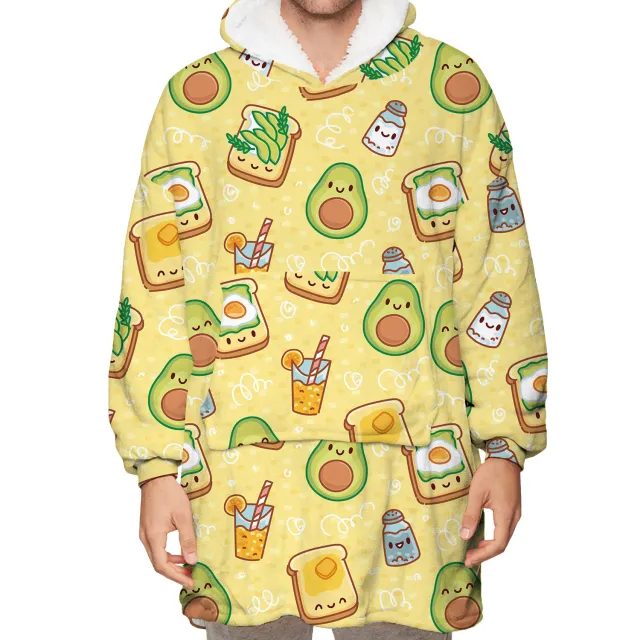 Mink fleece can wear blanket sweater Bwqg050 - Shop at LoveMi