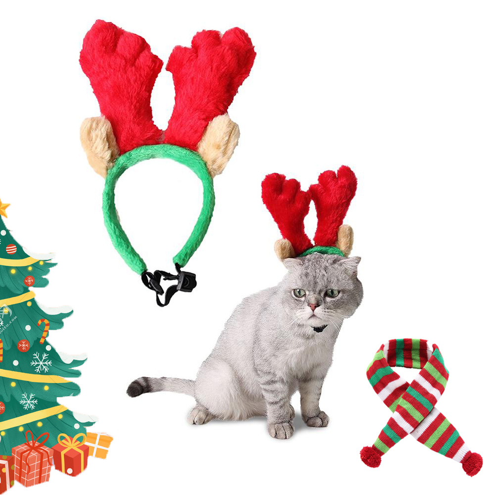 Dog Christmas headgear cat headdress