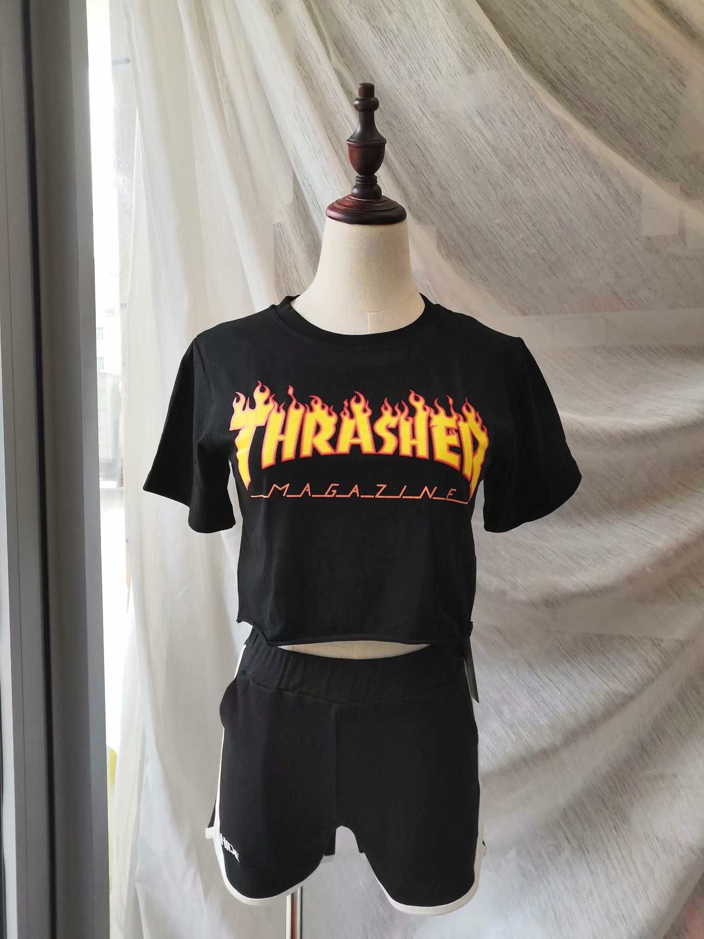 Women’s Short Sleeve Flame printed Tee-Shirt