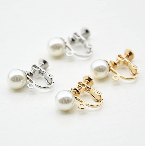 Screw ear clip diy earring accessories