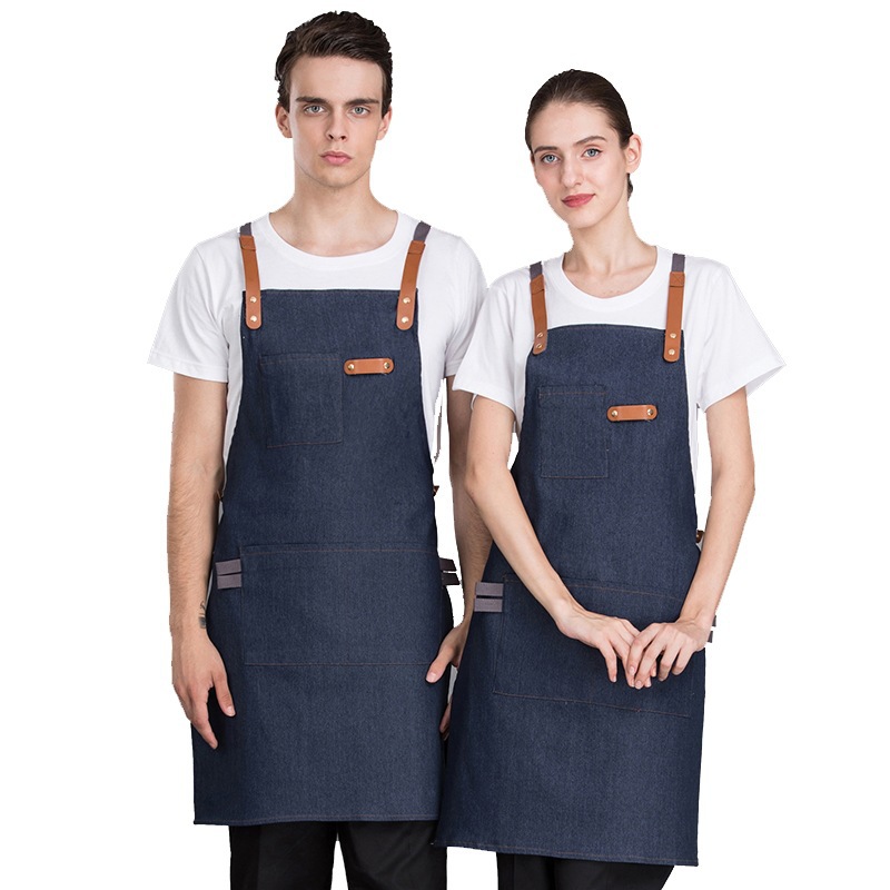 Title 1, Floral Barber Denim Canvas Workwear Apron