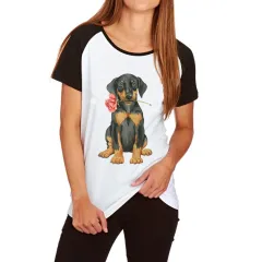 Women's raglan short sleeve T-shirt - C4-M - View 1