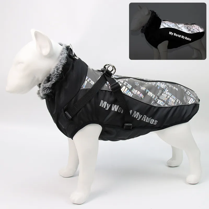 Winter warm pet jacket - Glare White