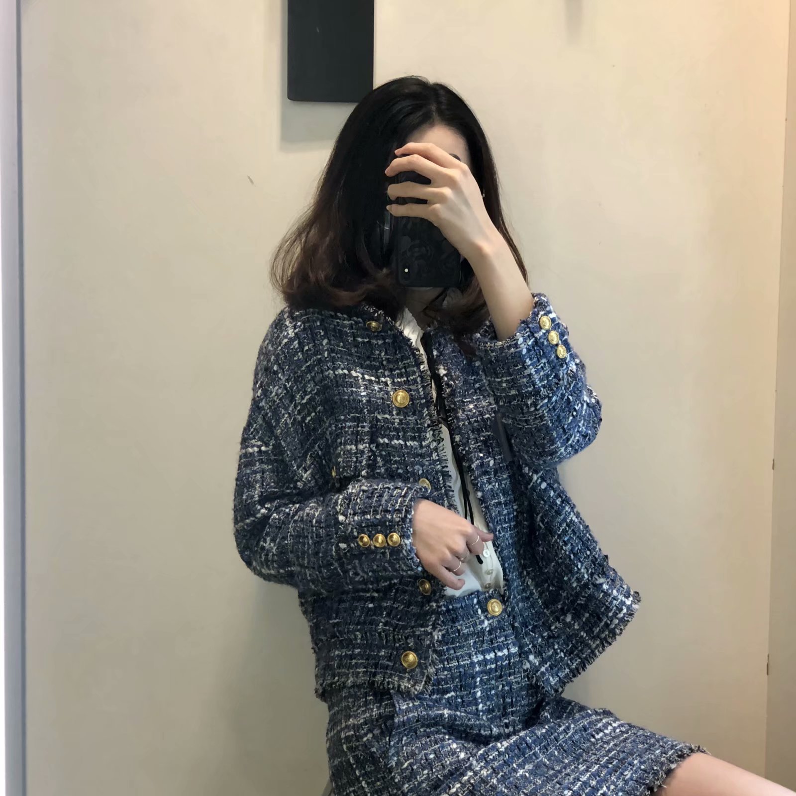 A versatile tweed coat