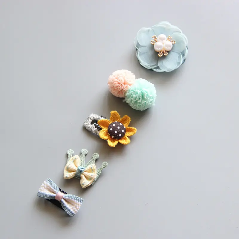 Baby Headdress Princess Hairpin Five-piece Suit