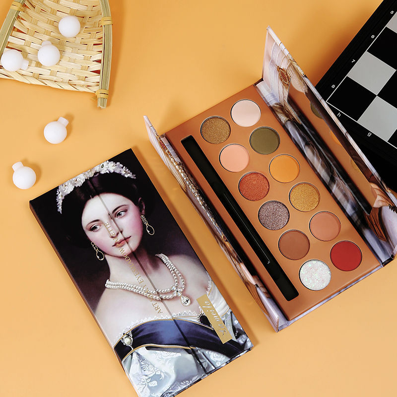 Royalty noble oil painting 12 color eye shadow disc — view 4