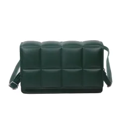 A small square bag with one shoulder and cross body - Green - View 1