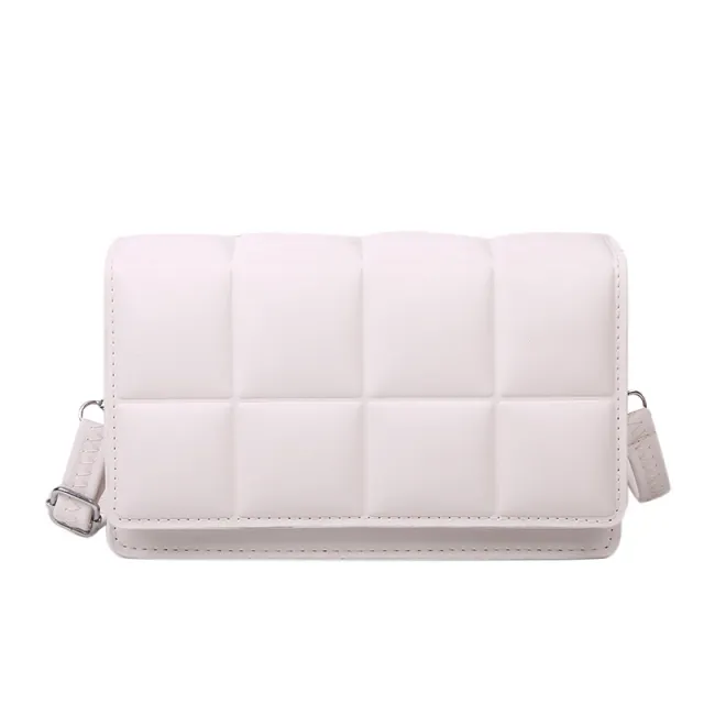 A small square bag with one shoulder and cross body White - Shop at LoveMi