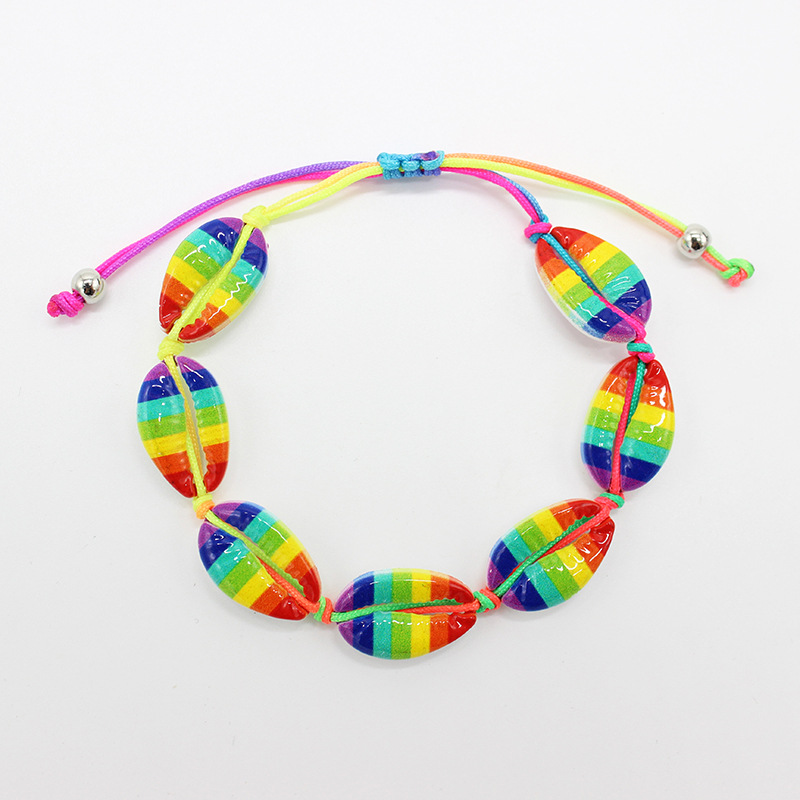 Ocean wind color alloy beach shell bracelet