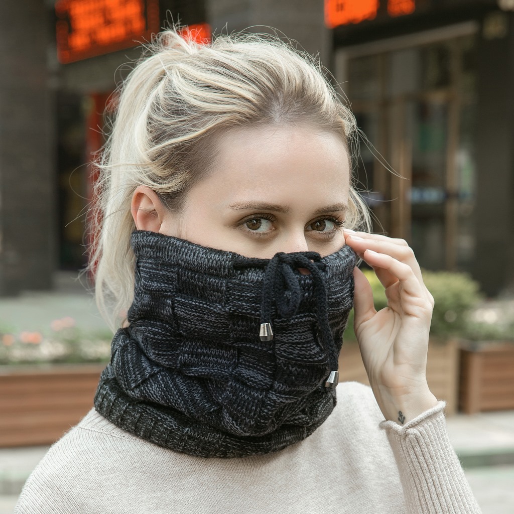 Multifunctional plus cashmere knitted hat